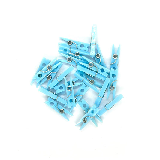 24 x Baby blue pegs image 0