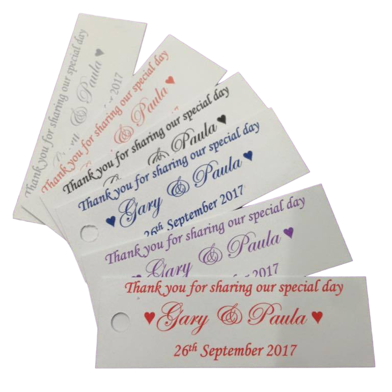 Personalised Wedding Favour Tags | Any occasion image 0