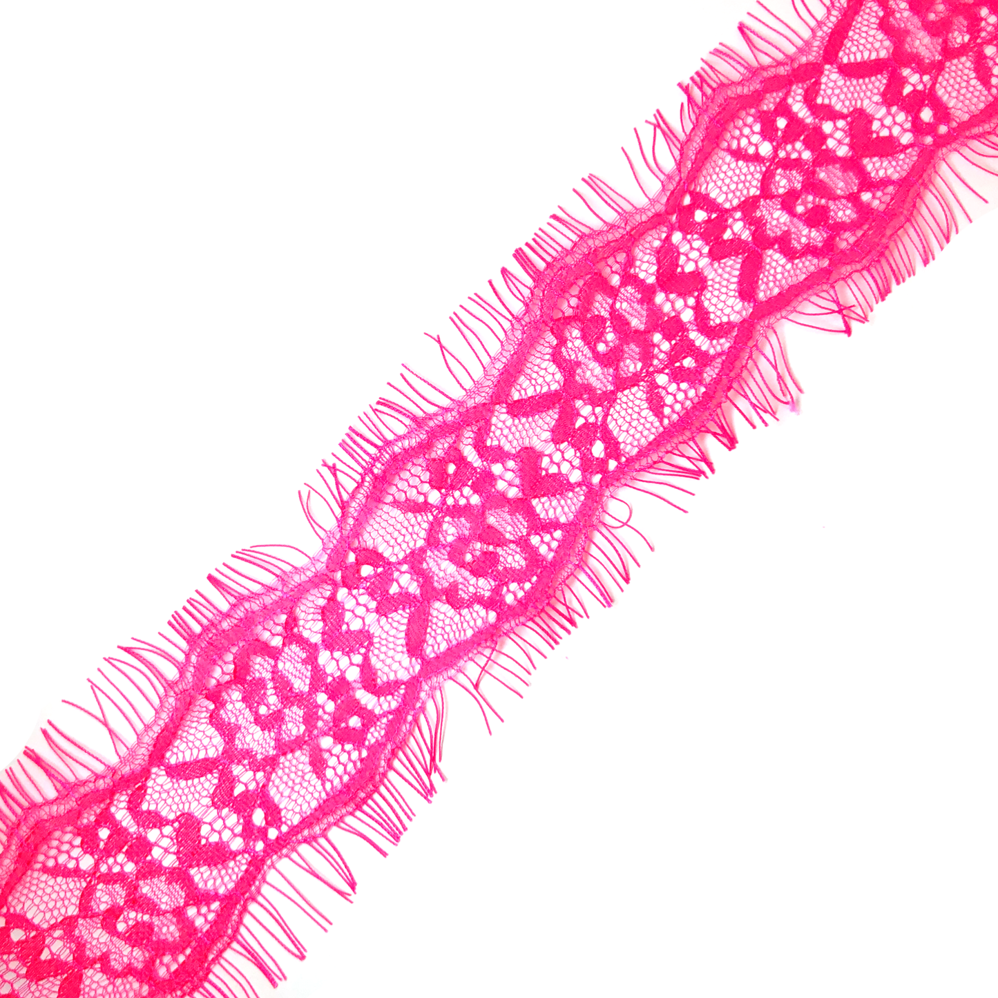 3m x 6cm Hot pink lace image 0