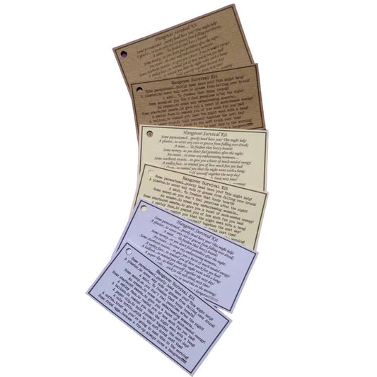 10 x Hangover kit tags image 0