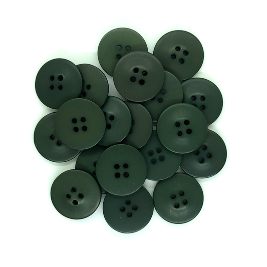 23mm Dark green 4 hole buttons image 0