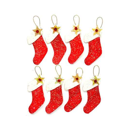 8 x Glitter stockings image 0