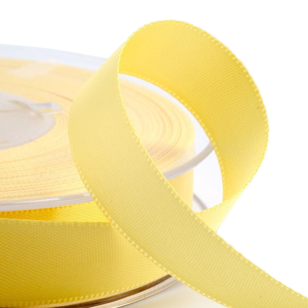 3mm Lemon satin ribbon image 0