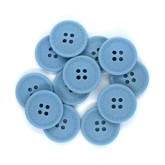 23mm Blue 4 hole buttons image 0