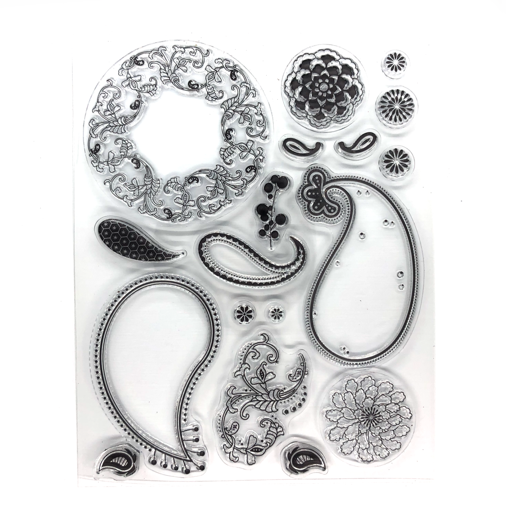 Paisley and floral stamp set image 0