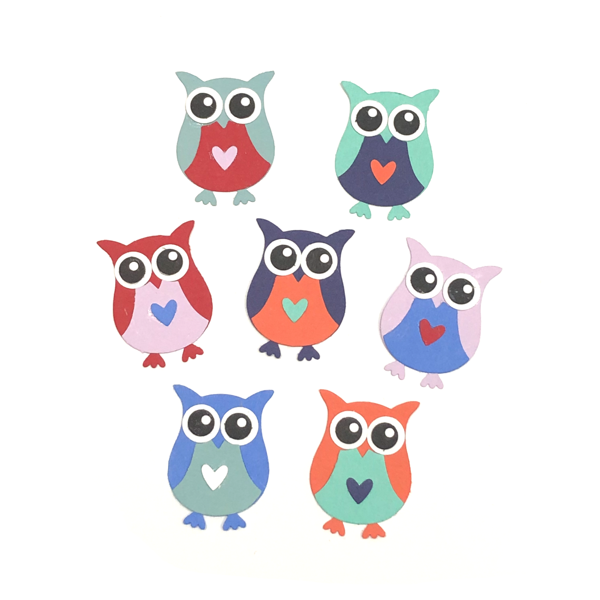 10 x Cute owl embellishments image 0