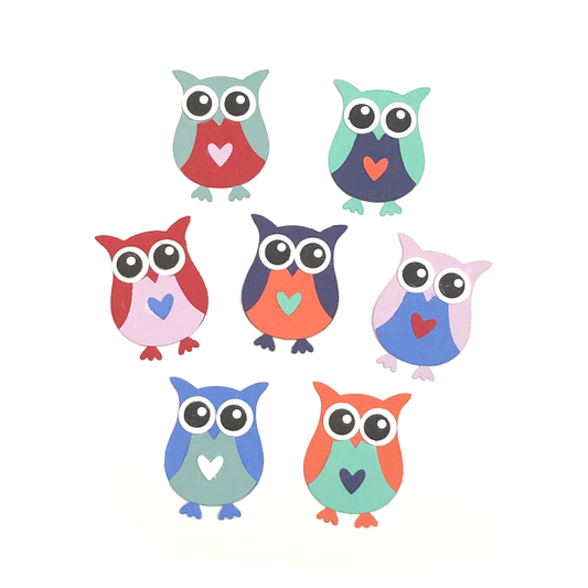 10 x Cute owl embellishments image 0