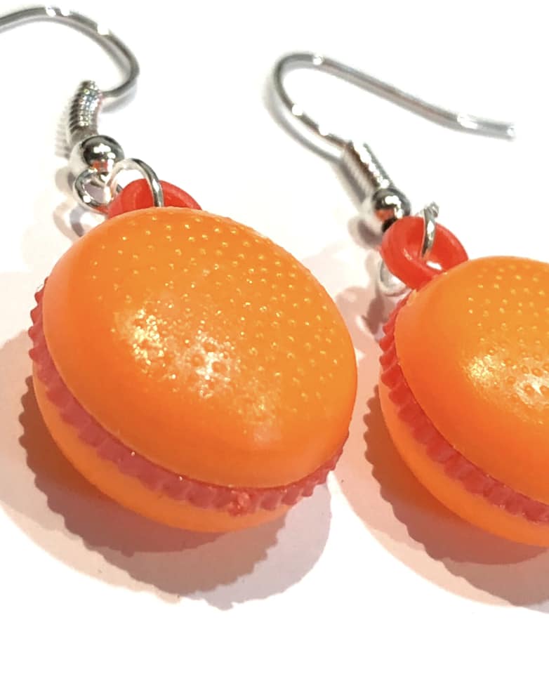 Novelty burger earrings image 1
