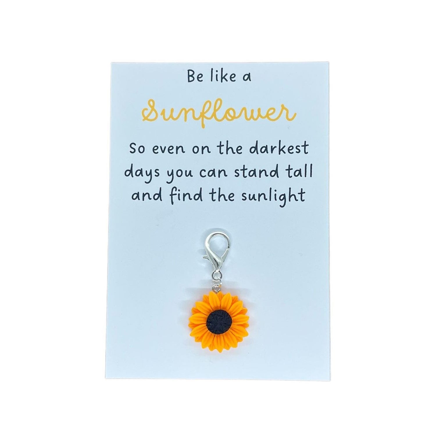 Sunflower keyring charm image 2