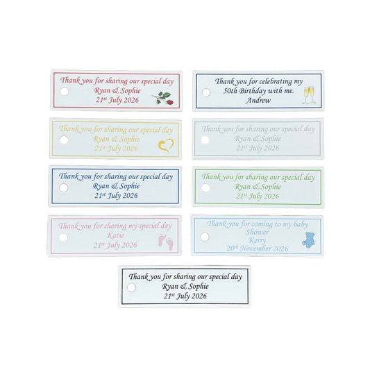 20 x Personalised favour tags image 0