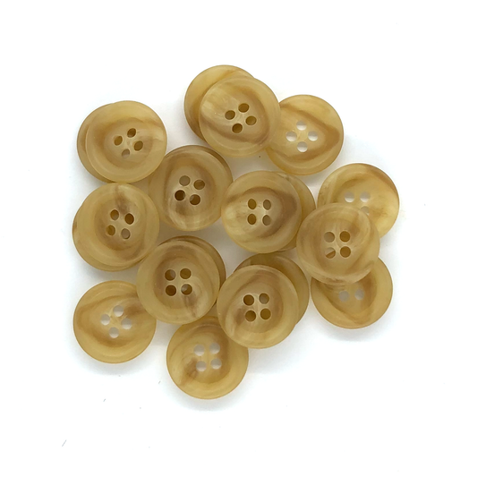 15mm Beige marbled 4 hole buttons image 0