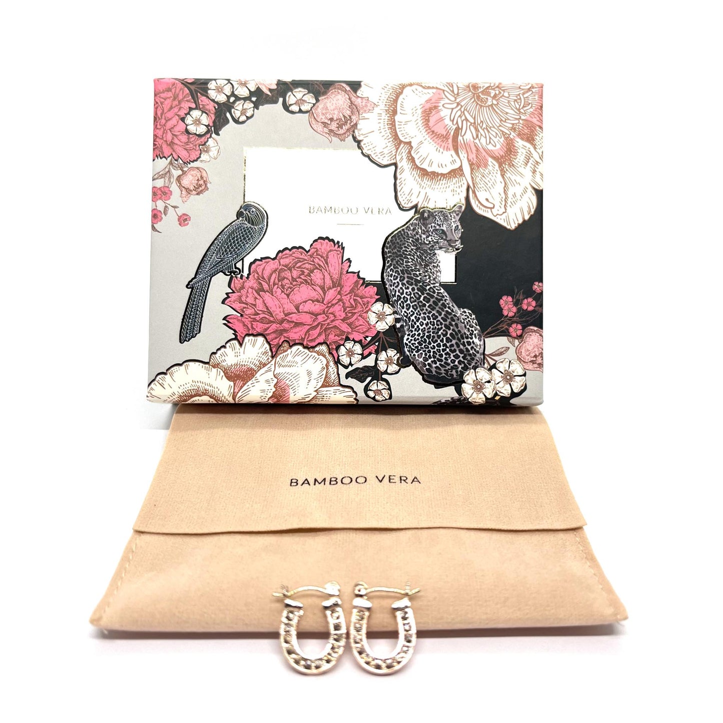 Horse shoe hoop earrings image 1