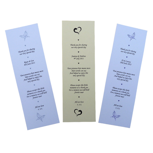50 x Personalised Wedding Mini Favour Scrolls image 0