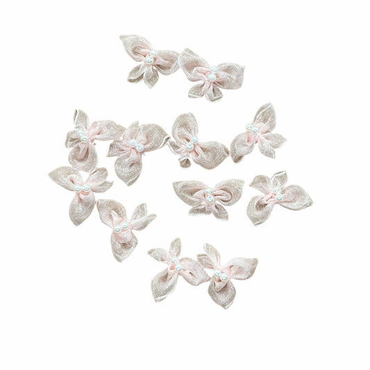 24 x Baby pink organza butterflies image 0
