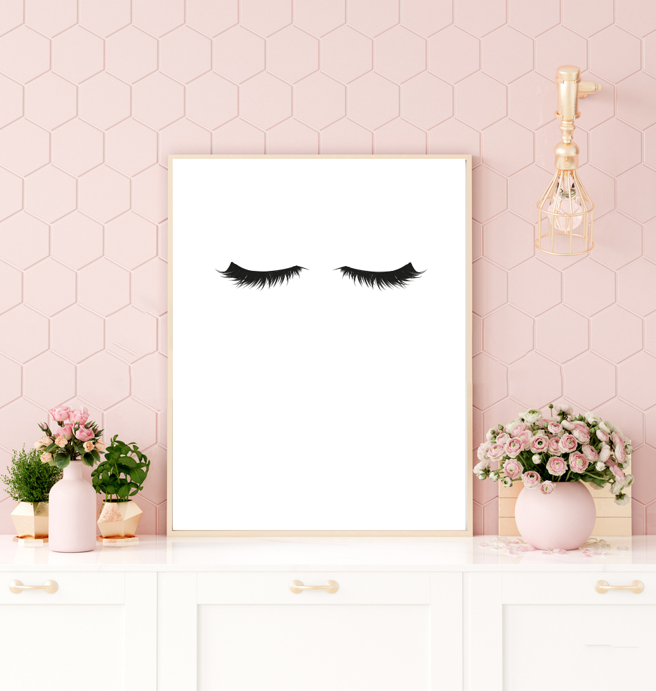 Eyelash art print image 0