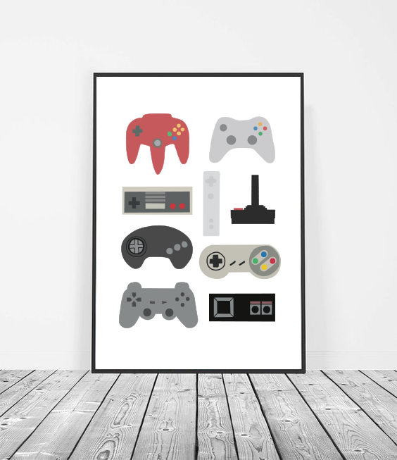 Game controls art print image 0