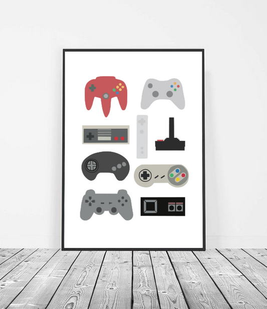 Game controls art print image 0