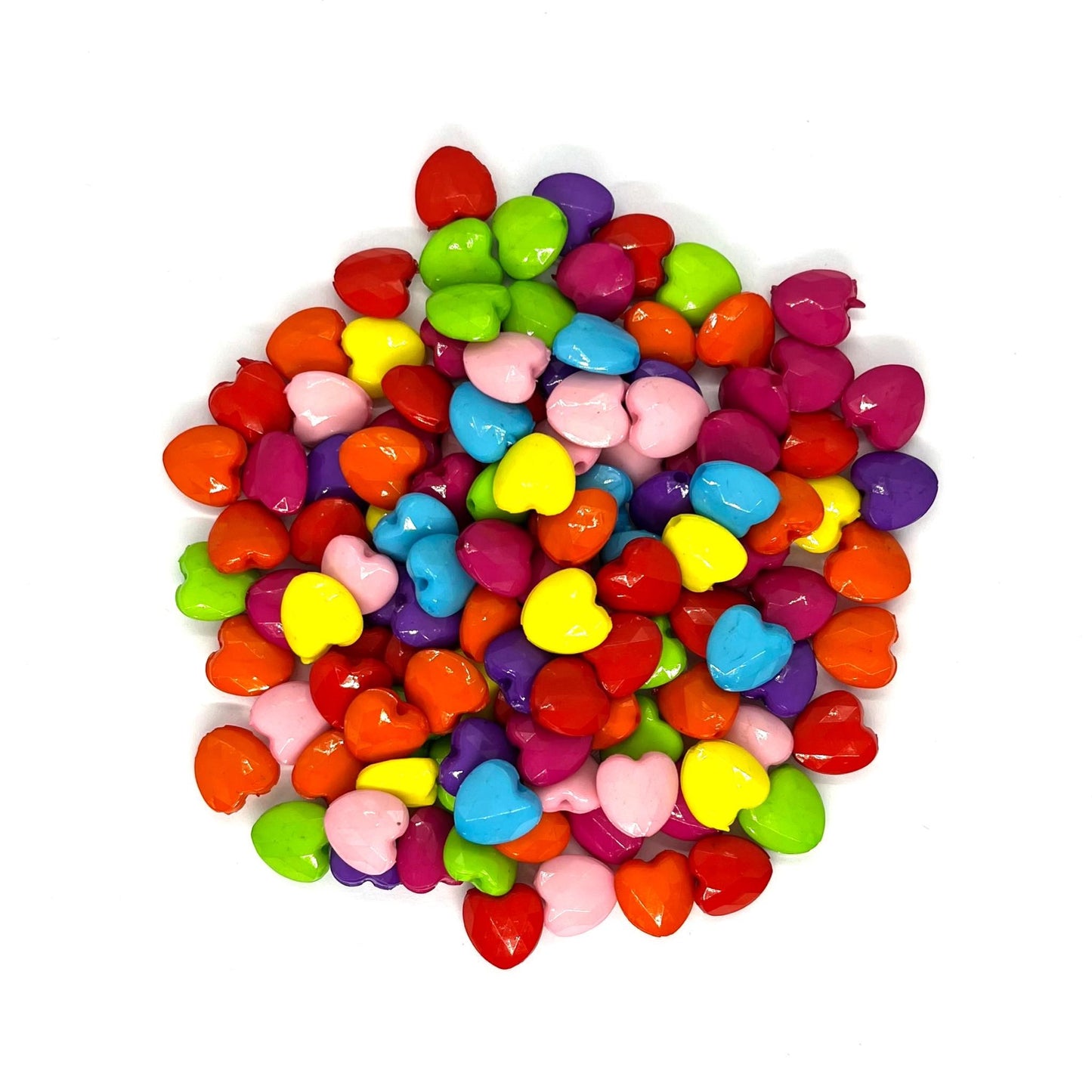 200 x Facet heart beads image 0
