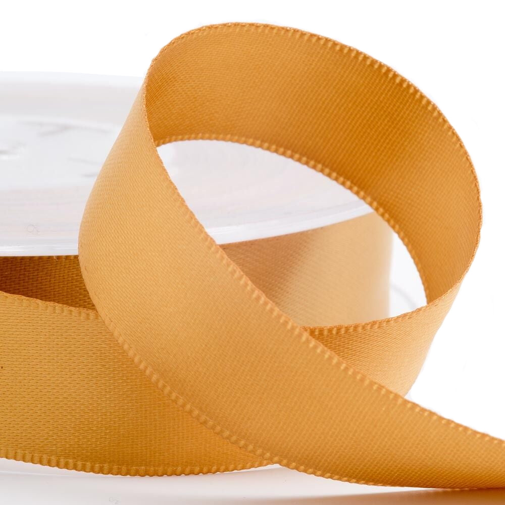 3mm Gold satin ribbon image 0