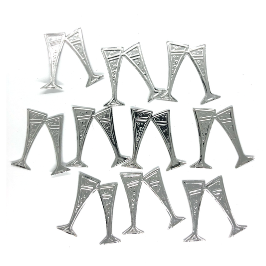 10 x Clinking champagne glasses image 0