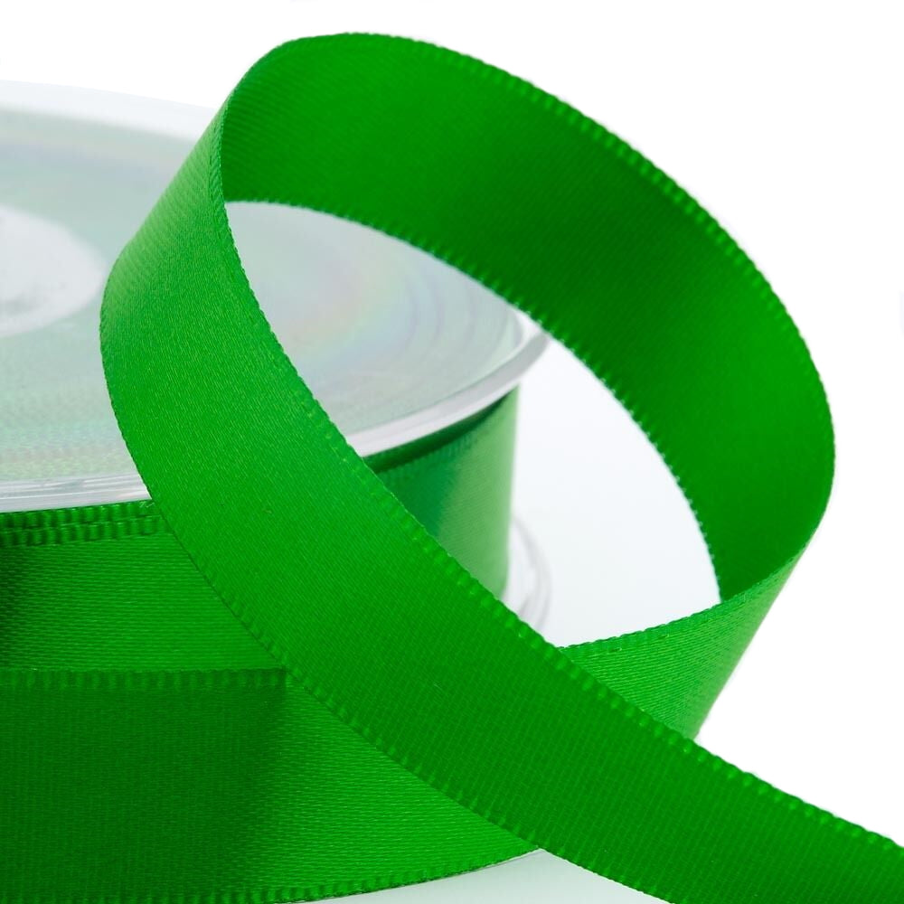3mm Emerald green satin ribbon image 0