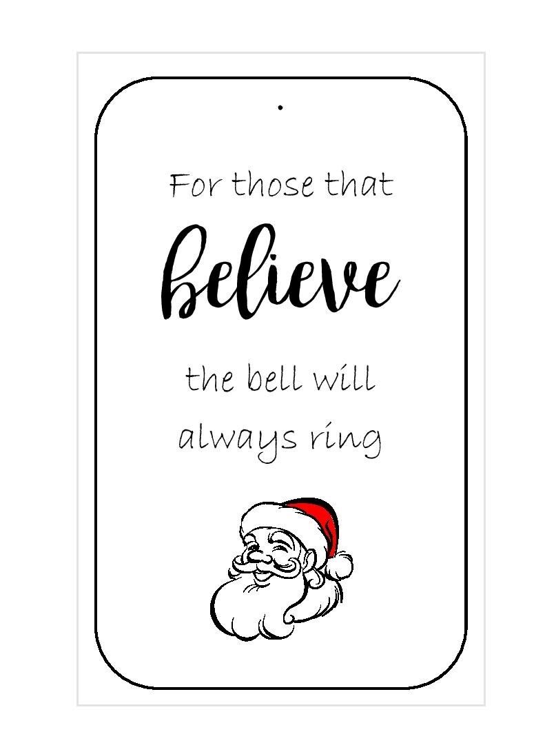 10 x Santa's magic bell tags image 0