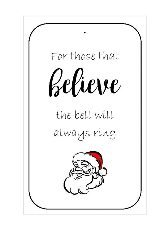 10 x Santa's magic bell tags image 0