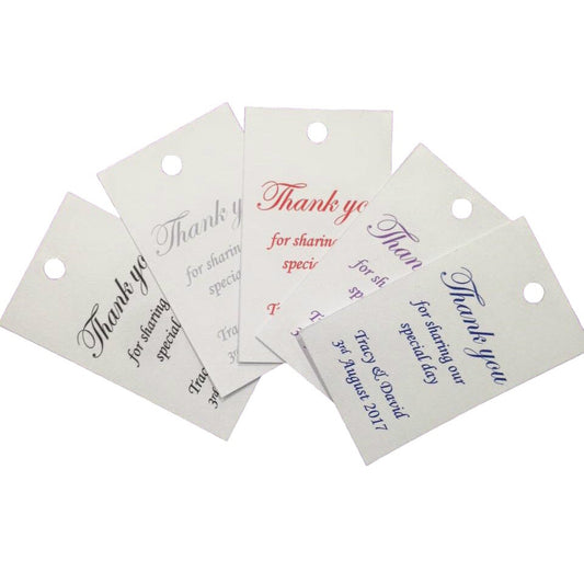 20 x Personalised favour tags image 0