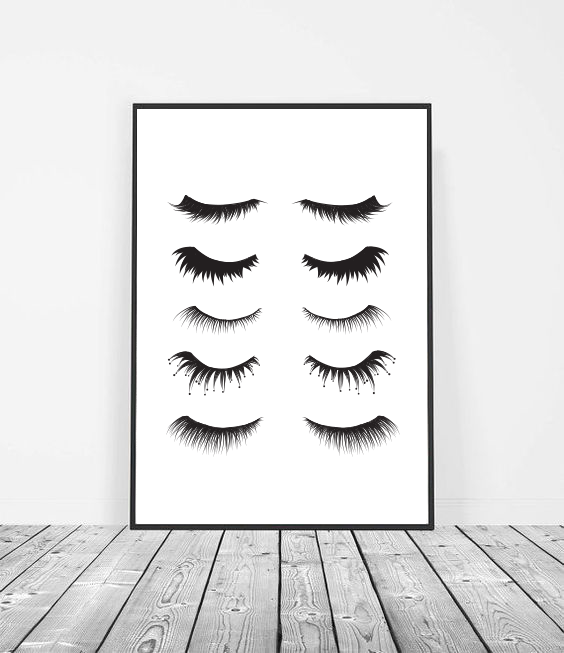 Eyelashes art print image 1