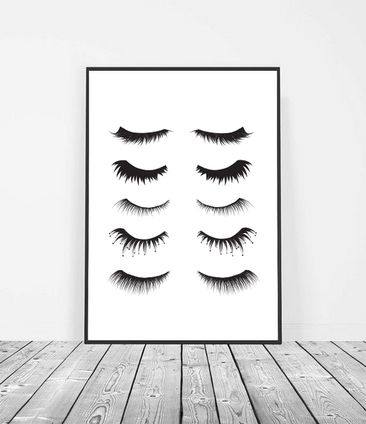 Eyelashes art print image 1