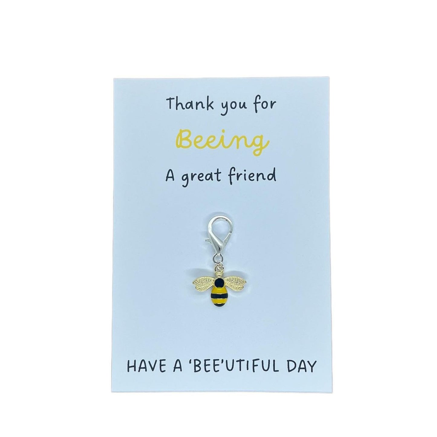 Bee keyring charm image 2