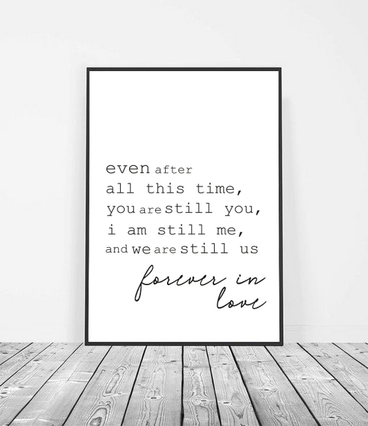 Forever in love art print image 1