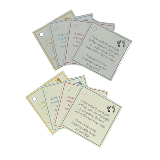 20 x Candle poem tags image 0