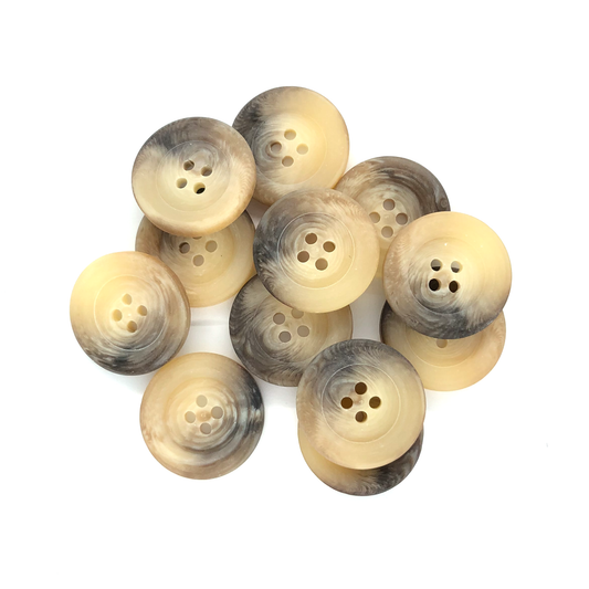 25mm Beige marbled 4 hole buttons image 0