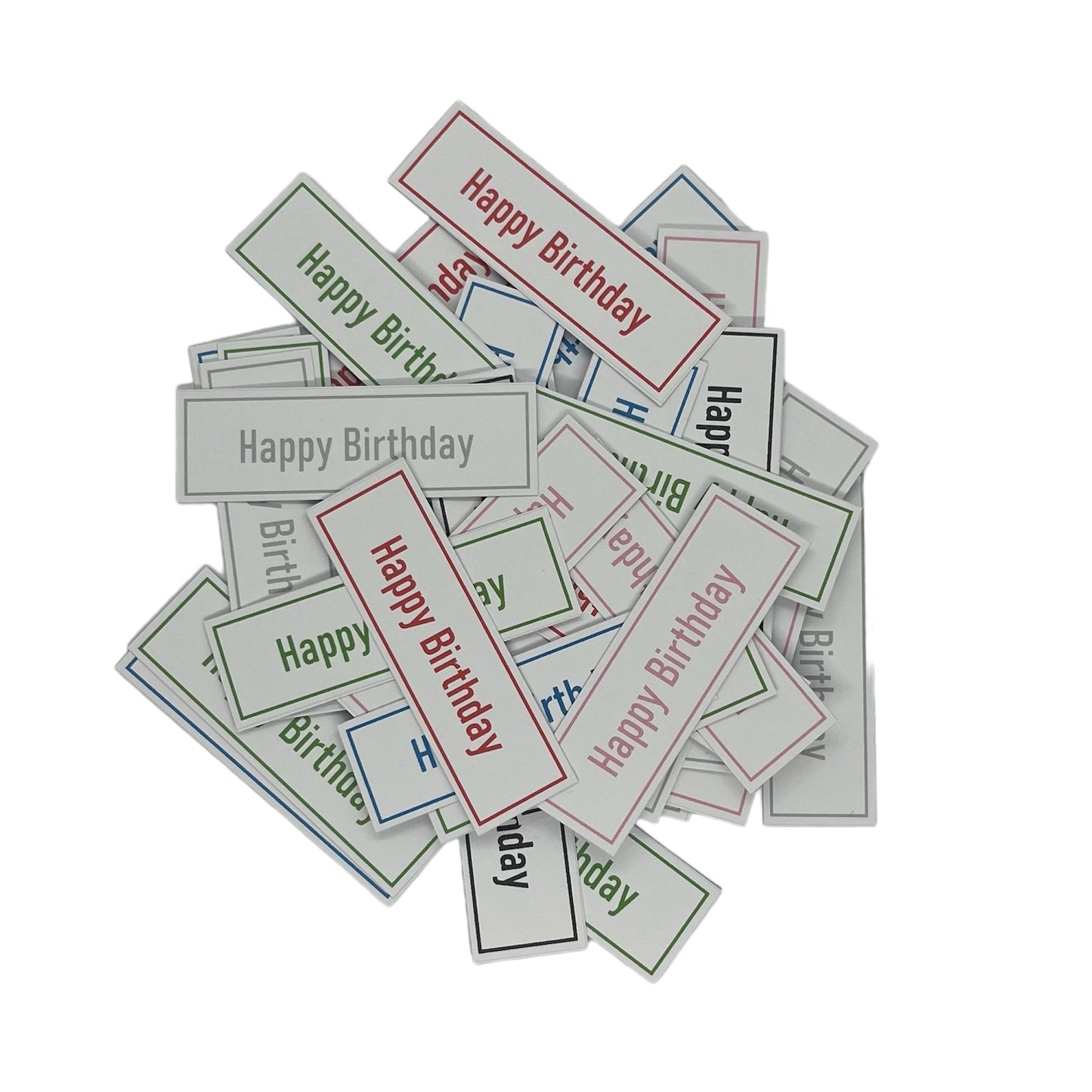 50 x Happy Birthday card toppers image 0