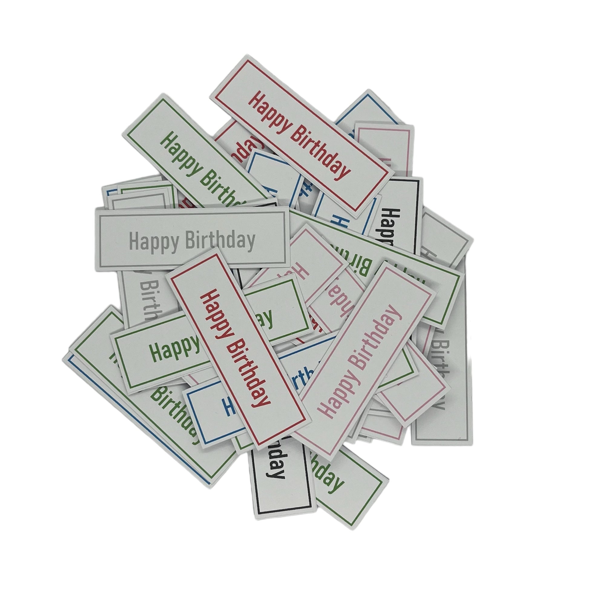 50 x Happy Birthday card toppers image 0