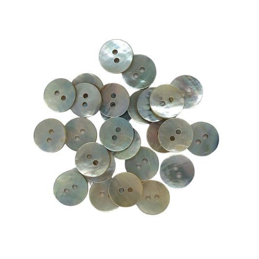 12mm Pearl Shell 2 hole buttons image 0