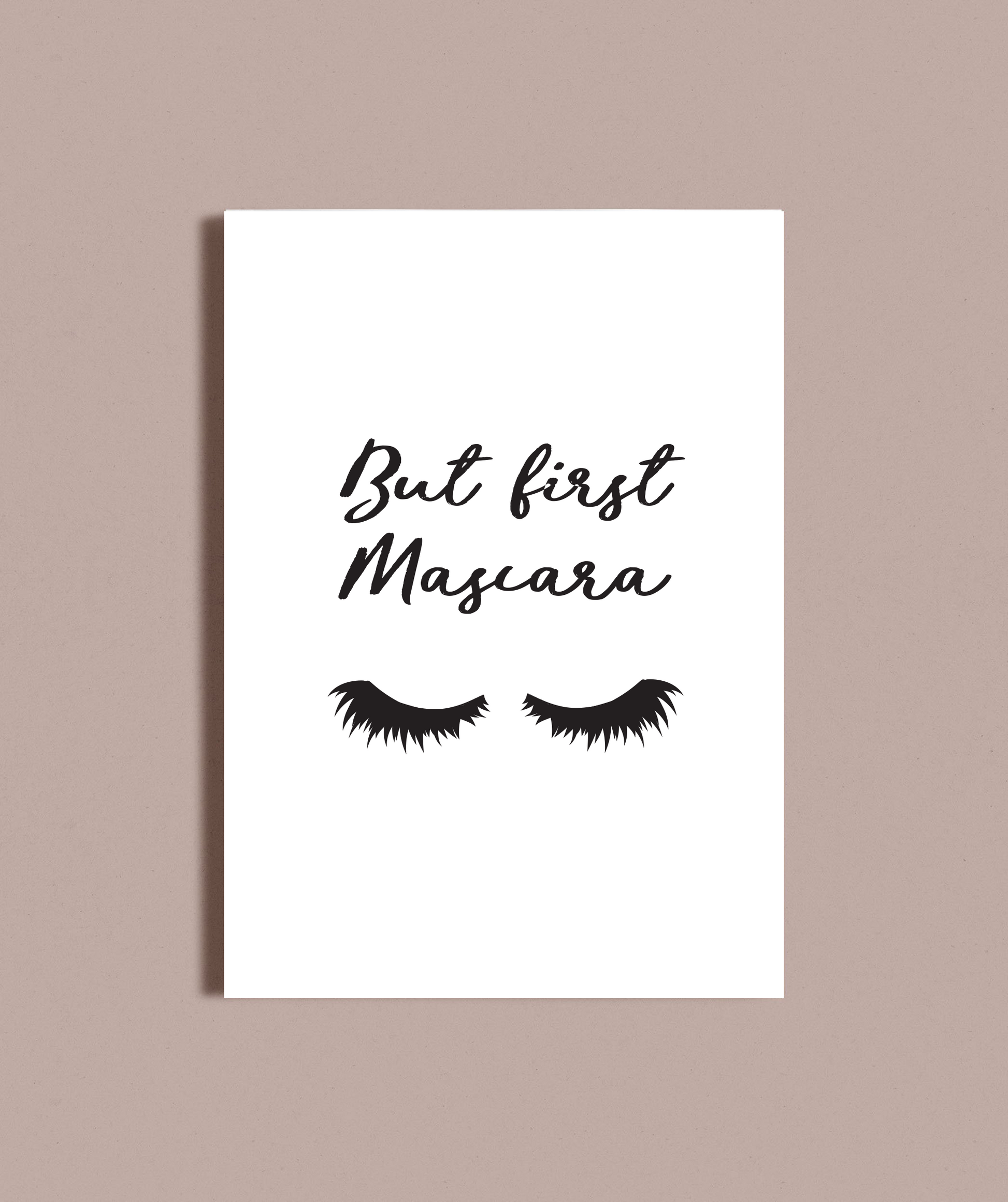 But first mascara art print image 1