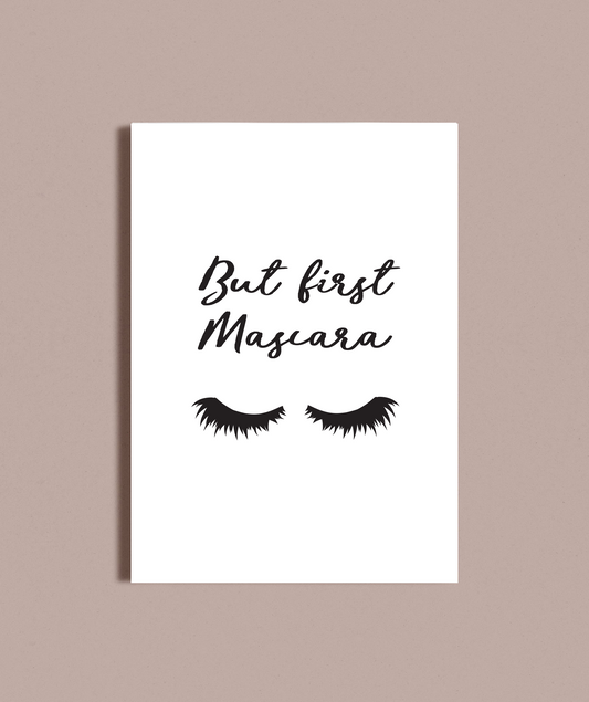 But first mascara art print image 1