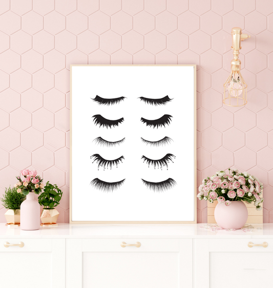 Eyelashes art print image 0