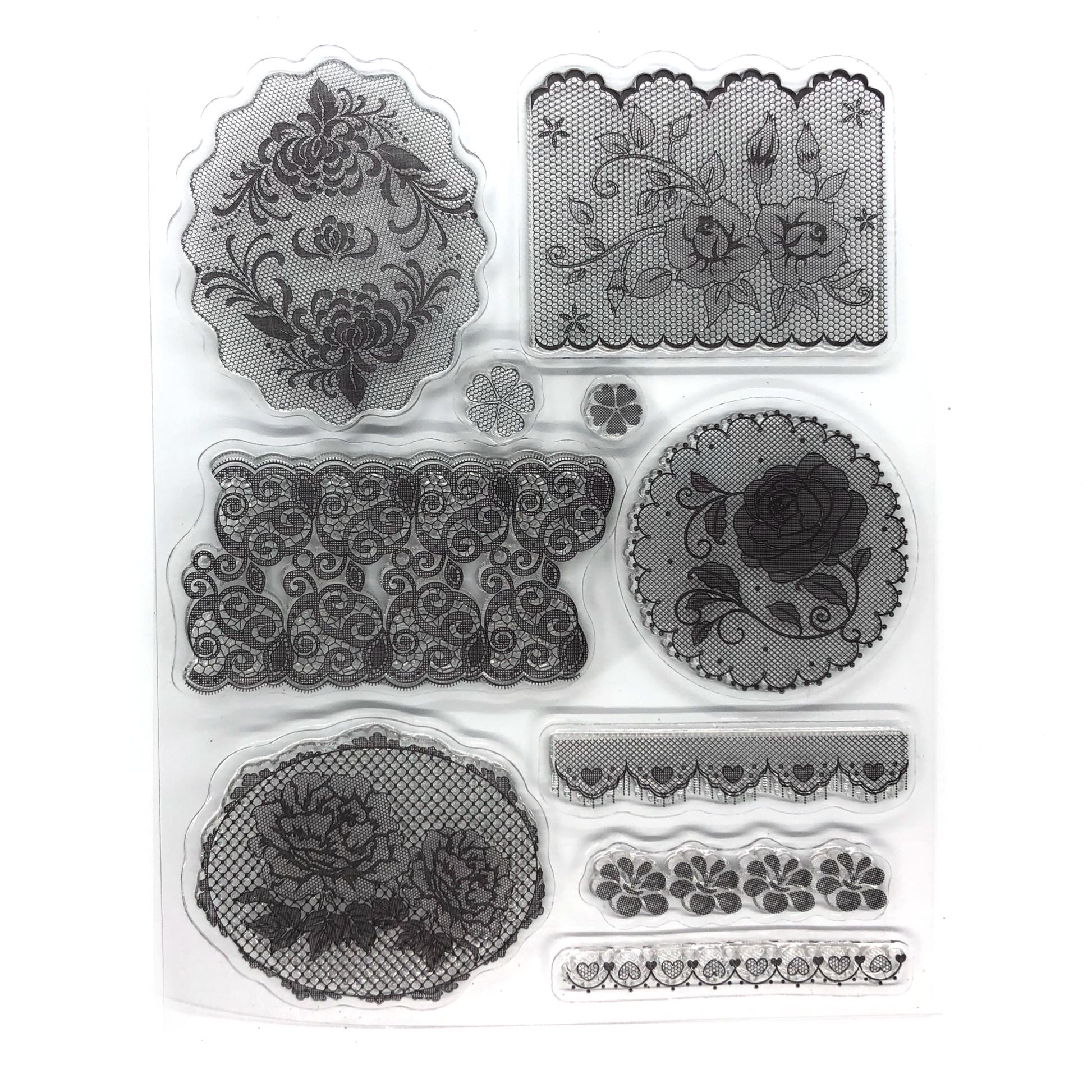 Floral lace stamp set image 0