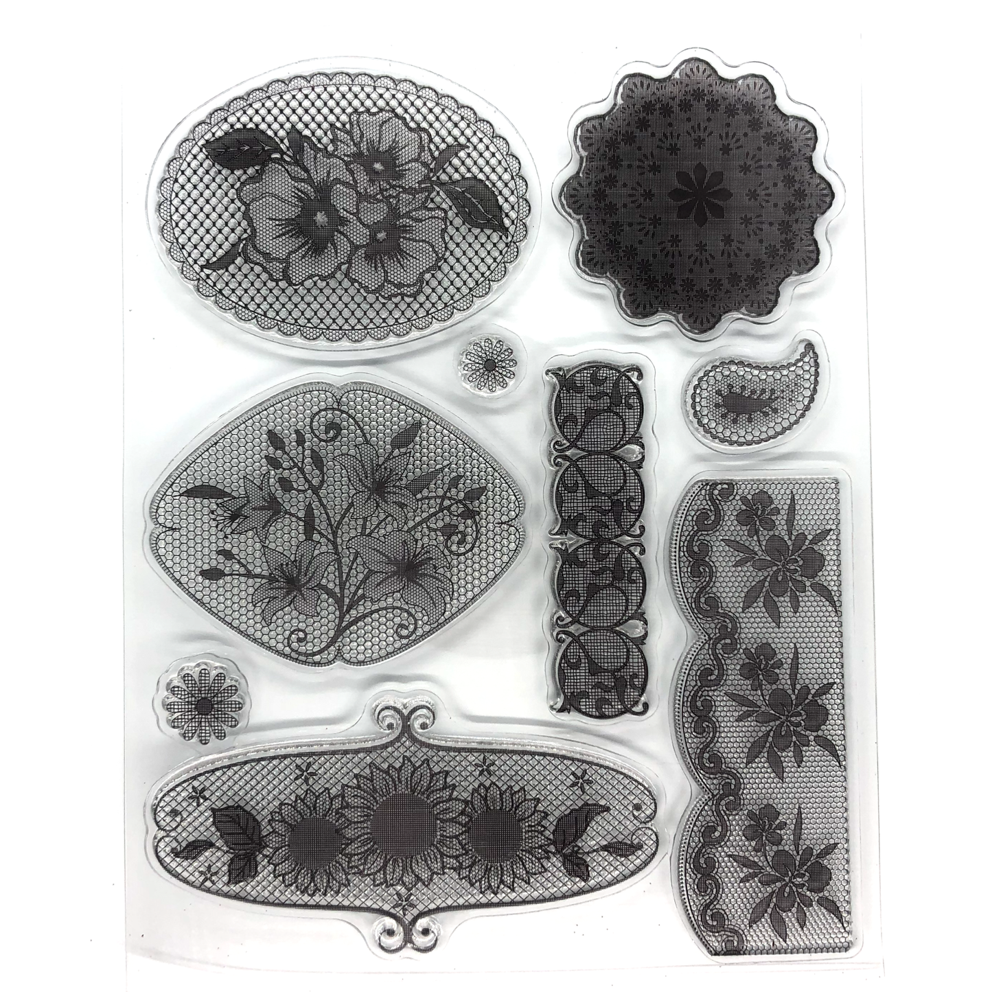 Floral lace stamp set image 0