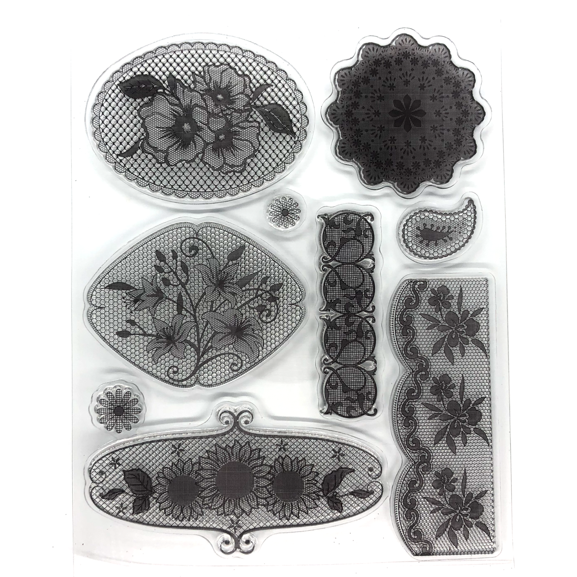 Floral lace stamp set image 0