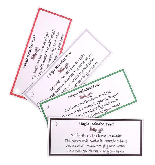 10 x Reindeer food tags image 0