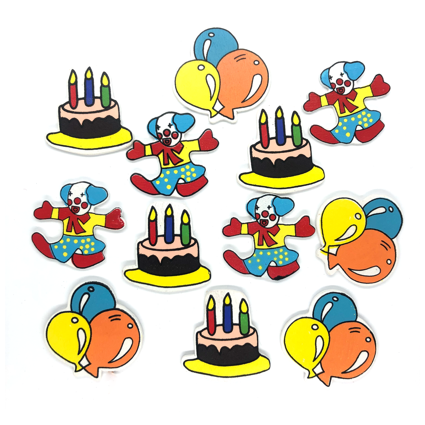12 x Wood birthday toppers image 0