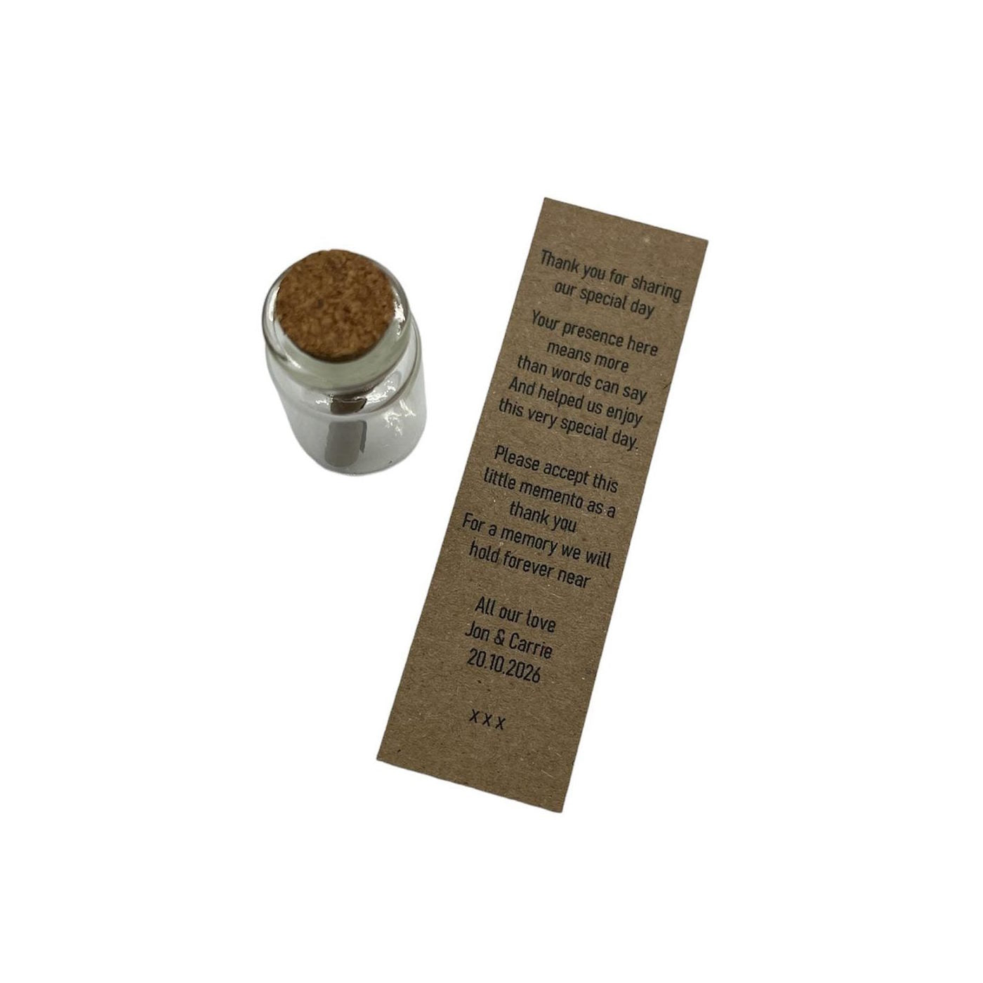 10 x Message in a bottle favours image 1