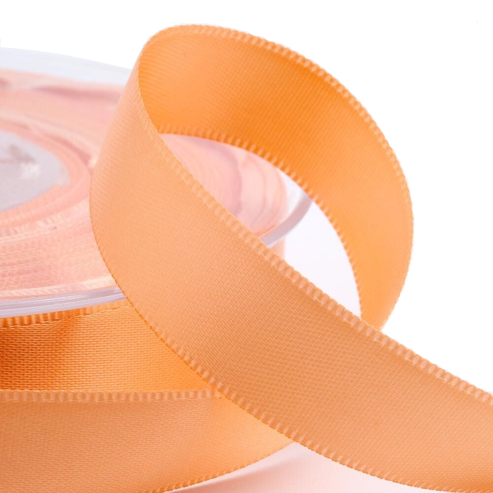 3mm Peach satin ribbon image 0