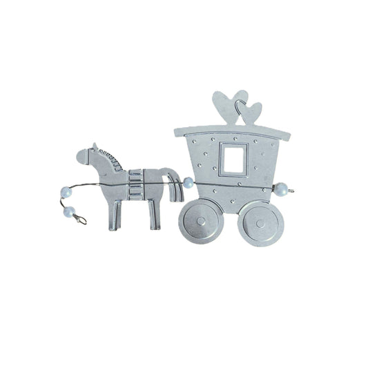 10 x Horse and carriage embellishments