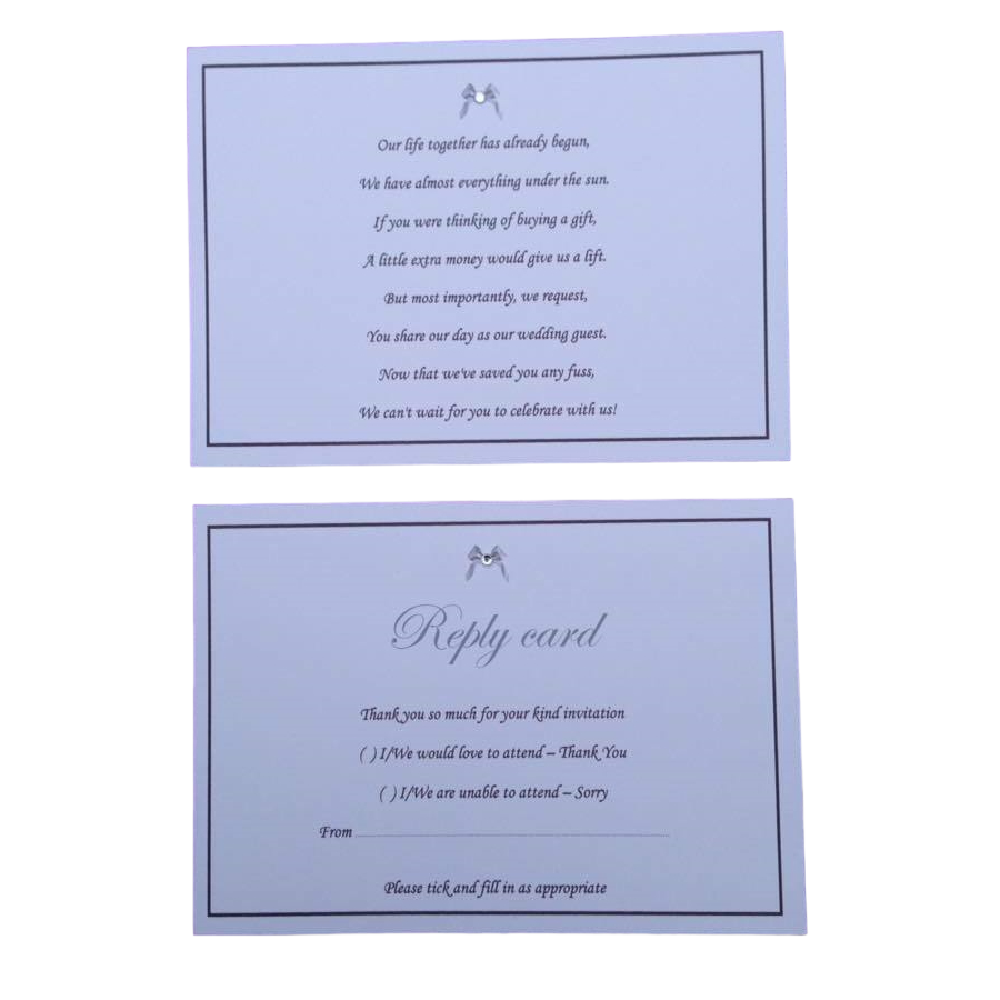 10 x Personalised Wedding | Evening Invitations | Save the date | Glitter Hearts image 2
