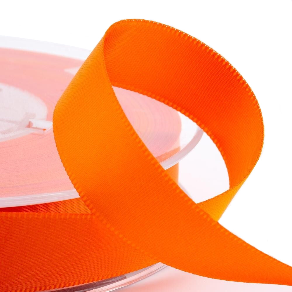 3mm Orange satin ribbon image 0